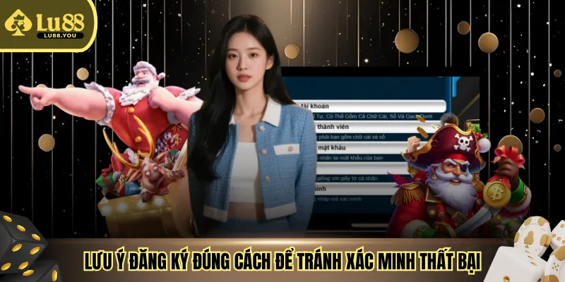 Lưu ý đăng ký đúng cách để tránh xác minh thất bại